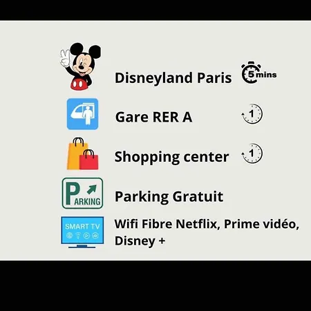By Neptune - Disneyland Paris شقة شيسي